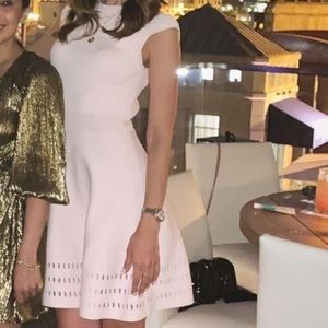 Soft pink Dress with rose gold zipper